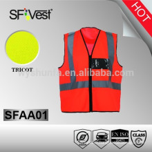 EN ISO équipements de sécurité routière veste de sécurité à haute visibilité gilet de sécurité bon marché gilet de sécurité